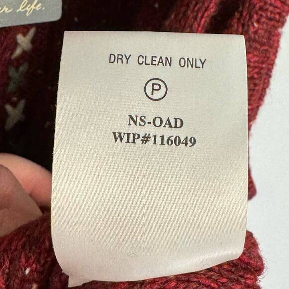 NWT WOOLRICH | Red Wide Ribbed Knit Wool Blend Zip Up Vest | Women's Small - Picture 9 of 9